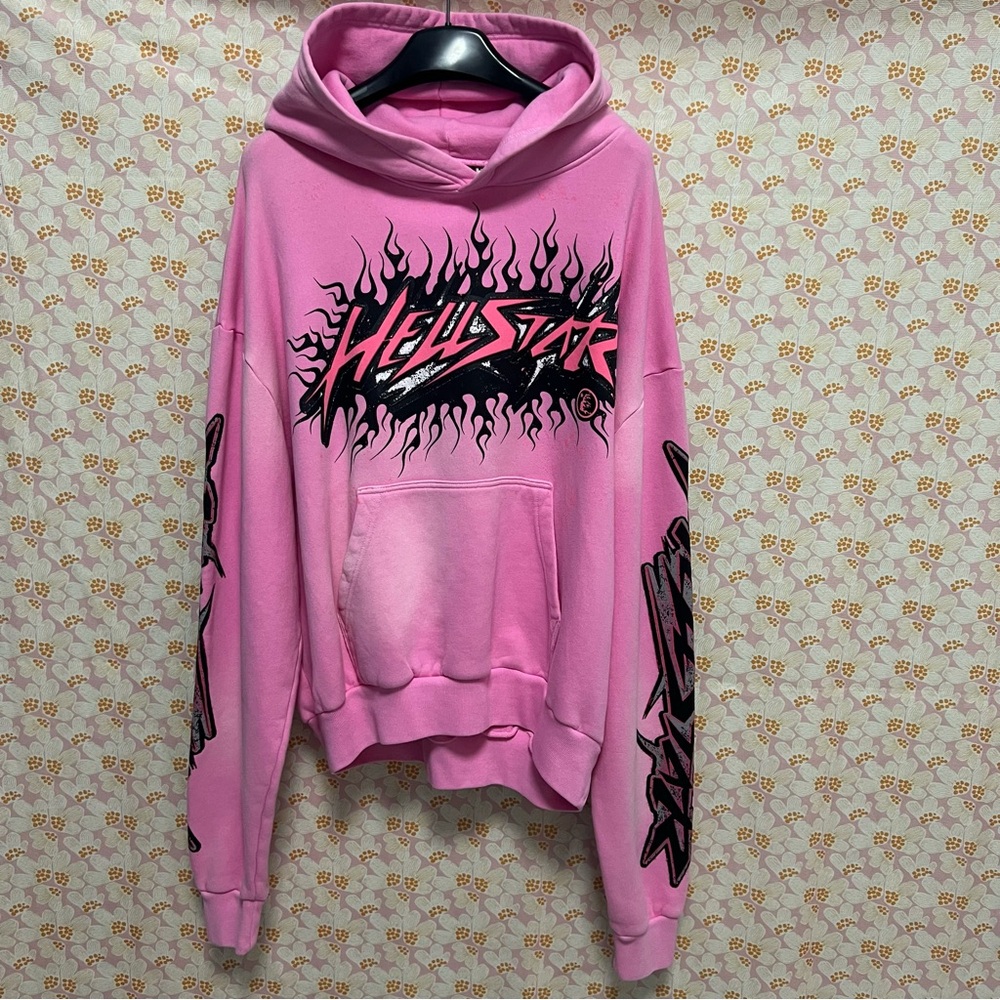 Hellstar Pink Logo Lettering Print